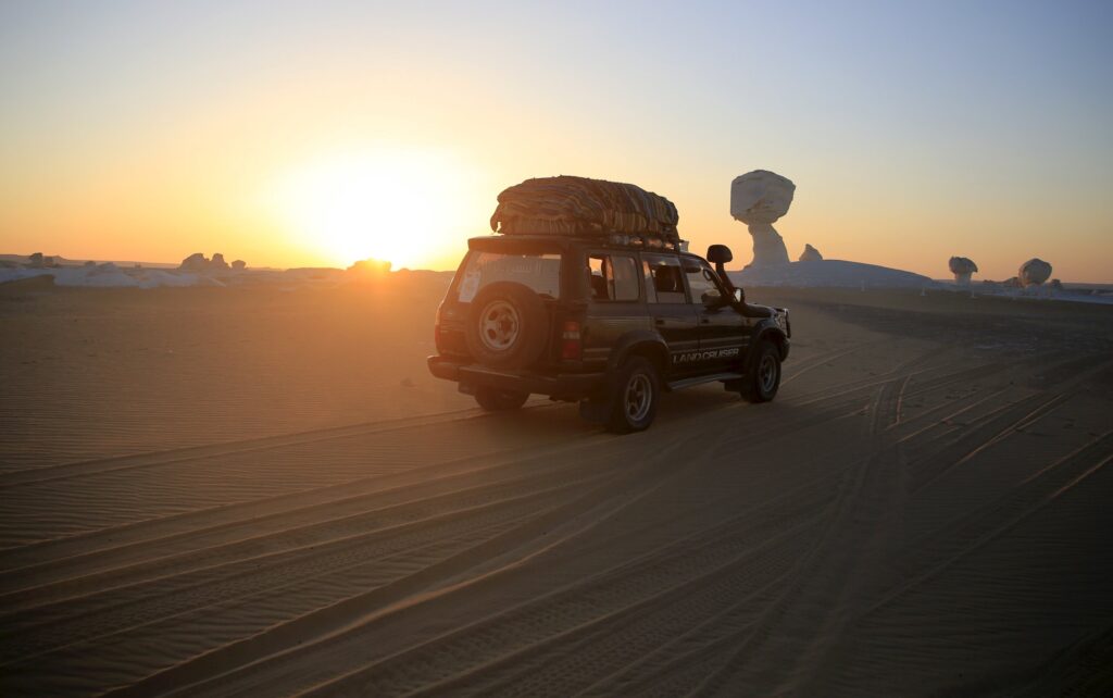 Sunrise and Sunset in Desert Safari